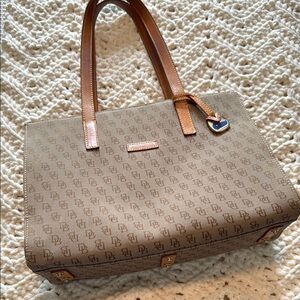 Dooney & Bourke Tan Signature Tote Bag